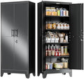 GAIOUS 71" Tall Metal Pantry Storage Cabinet by GAIOUS