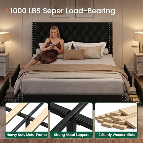LARMACE Bed Frame King Size - Image 6