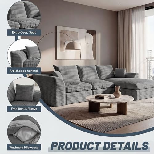 106" Modular Sectional Sofa - Image 6