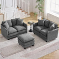 Cloud 3 Pieces Sofa Set, 2+2 Seater Couch+1 Ottoman, Modern Sofas Sets by HOCAT