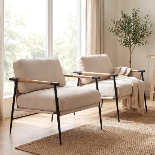 DUOMAY Mid-Century Modern Accent Chairs Set of 2 by DUOMAY