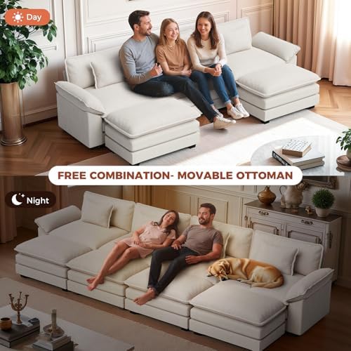 CDCASA 86" Modular Sectional Sofa, Comfy Cloud Couch - Image 3