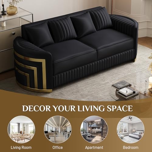 DAMAIFROM Mid Century Modern Chesterfield Sofa Couch, 3 Seat Tufted Sofas - Image 6