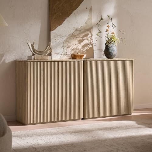 34" Fluted Sideboard Cabinet by DelArk