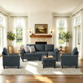 4 Pieces Sectional Sofa, Couch Set and 2 Accent Chairs by Portaforta