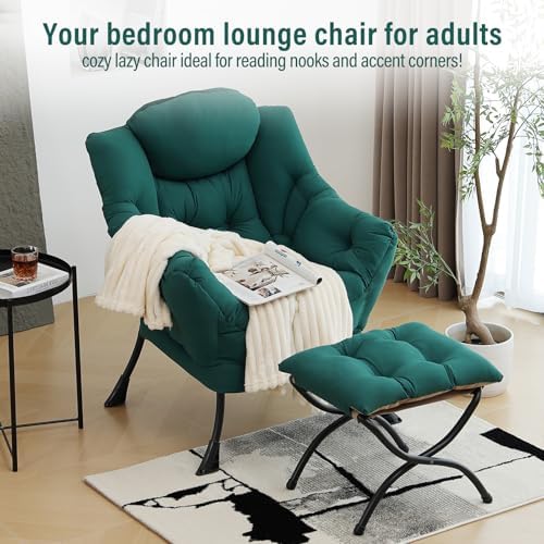 Furlide Lazy Chair with Ottoman, Soft Comfy Chair - Image 3