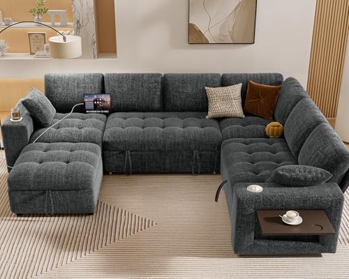 Vipbear 111" Modular Sectional Sleeper Sofa - Image 2