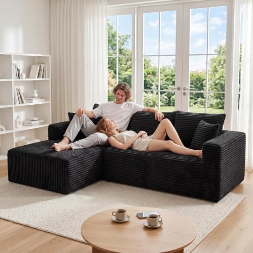 92.5" Modular Sectional Sofa, L-Shaped Cloud Couch - Image 4