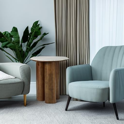 Signature Design by Ashley Accent Table, Warm Brown Wood Legs - Image 5