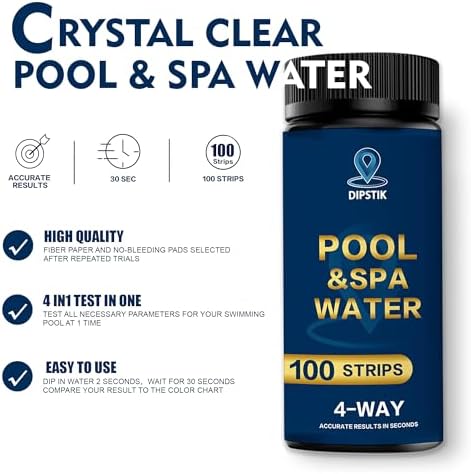 Pool Test Strips, 100 Strips Pool and Hot Tub Test Strips - Image 5