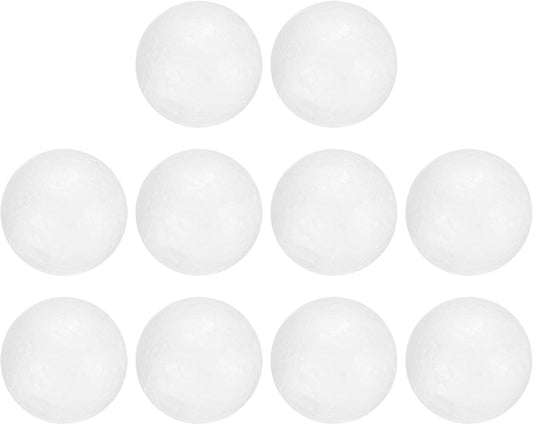 uxcell 15 Pcs White Foam Balls, 2 Inch Polystyrene Craft Foam Balls Solid Round Ball for Art, Household, DIY, Party Decorations