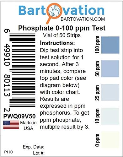 Bartovation Phosphorus and Phosphate Test Strips, 0-100 ppm - Image 3