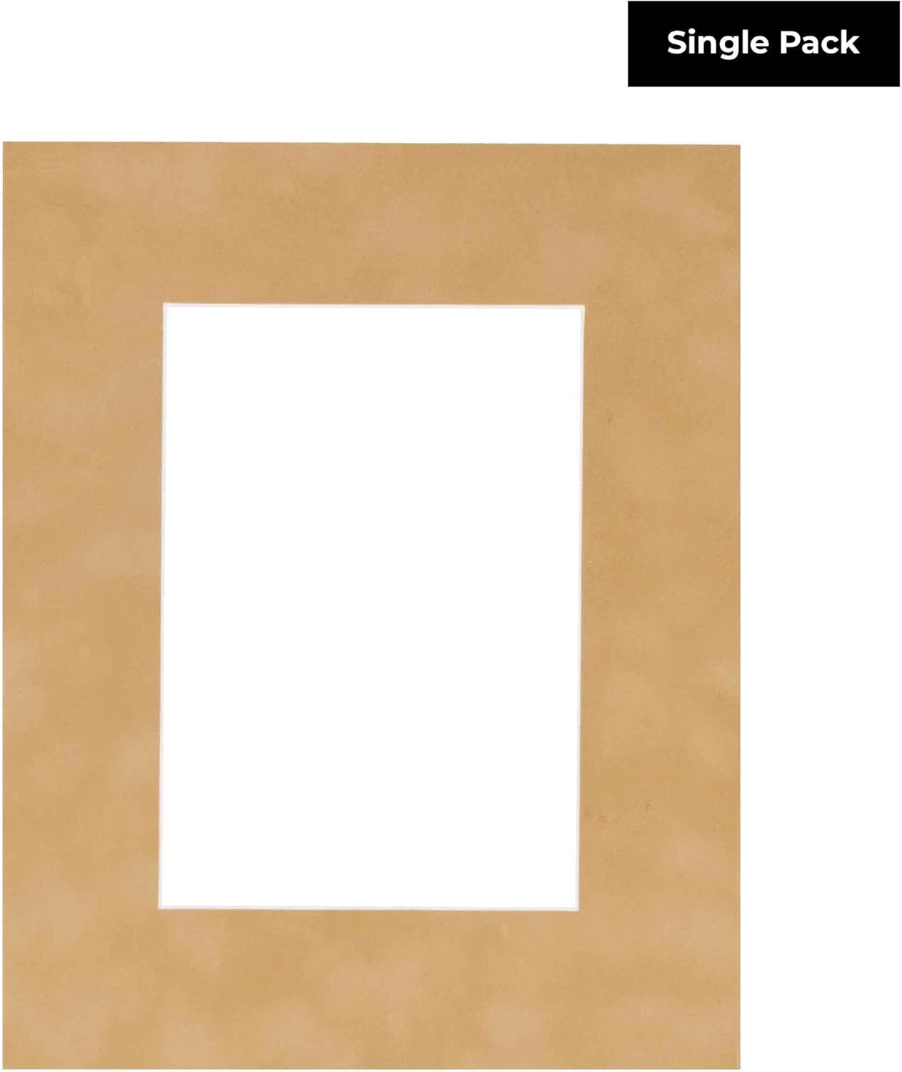 Poster Palooza 11x14 Mat Bevel Cut for 8.5x11 Photos - Acid Free Beige Suede Precut Matboard - for Pictures, Photos, Framing - 4-ply Thickness