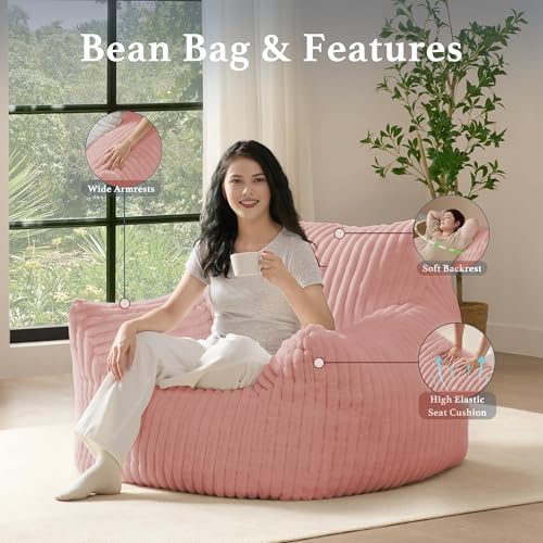 Giant Plush Bean Bag Chair for Adults - Image 5