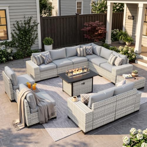 Outdoor Patio Furniture Set PE Wicker Rattan Outdoor Sectional Sofa by MuphyersPatioFurniture
