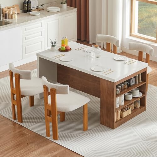 ONBRILL 61"*31" Whole Board of Tabletop Kitchen Island Table - Image 3