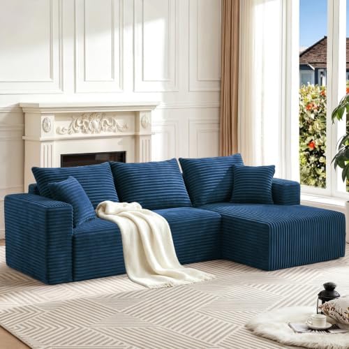 93" Boneless Couch, Modular Sectional Sofa by Yimilife