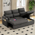 81" L-Shaped Sectional Sofa Couch, Pull-Out Sleeper Sofa Bed by Unknown