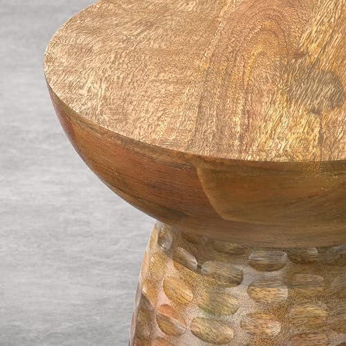SIMPLIHOME Boyd 13" Wide Solid Mango Wood Table in Honey Earthtone - Image 7