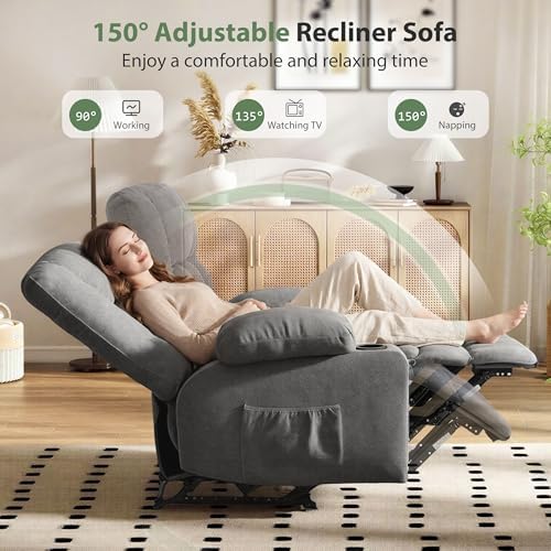 Loveseat Recliner Sofa, Wall Hugger Reclining Loveseat - Image 4