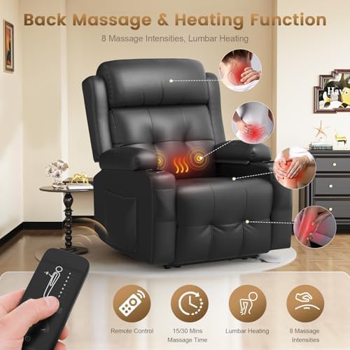 Home Theater Seating, Power Recliner Sofa Single Chair - Image 3