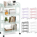 TOOLF 4 Tier Rolling Cart, Metal Utility Storage Cart by TOOLF