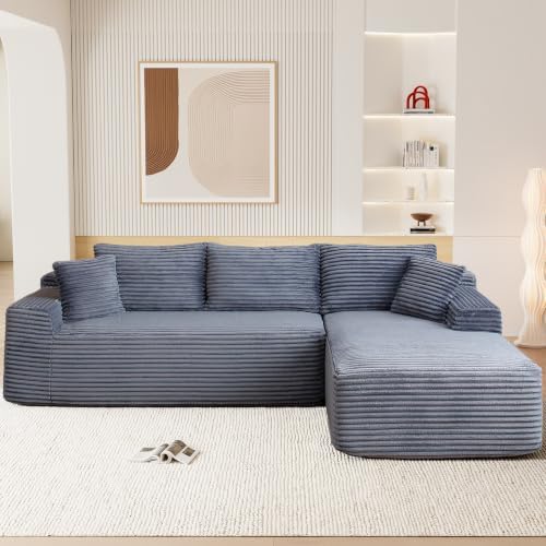 96" Boneless Cloud Sectional Couches by Flyida