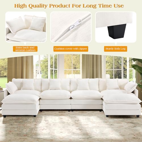 Hanherry Modular Sectional Sofa, Cloud Couch - Image 4