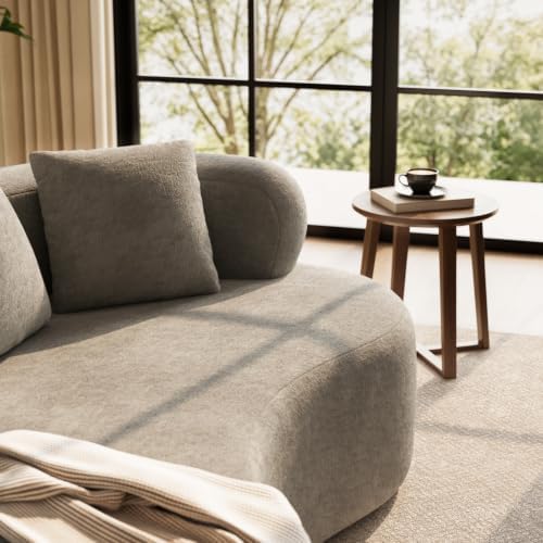 66" Boneless Loveseat Sofa Modern Curved Couch - Image 5