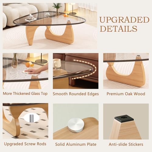 Coffee Table for Living Room Mid Century Modern Center Small Table - Image 5