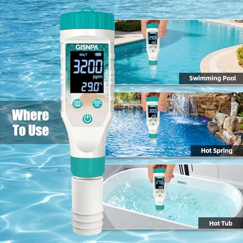 Digital Pool Water Tester, Chlorine Tester & Pool Salt Tester - Image 6