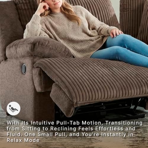 Signature Design by Ashley Reclining Sectional Loveseat Sofa Couch - Image 5