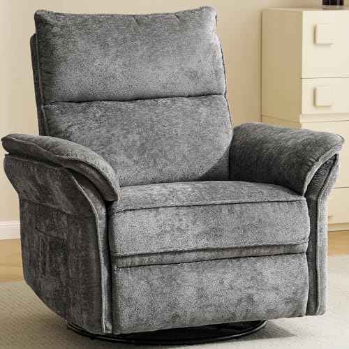 Oversized Power Recliner Chair Swivel Glider by Rhevoy