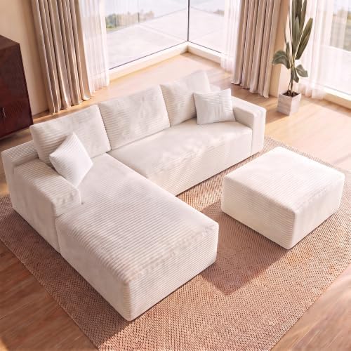 Boneless Couch Modular Sectional Sofa Cloud Couch by Cloud-LikeComfortYouCanFee