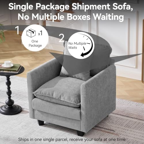 30'' Cloud Single Couch, Cloud Sofa - Image 5