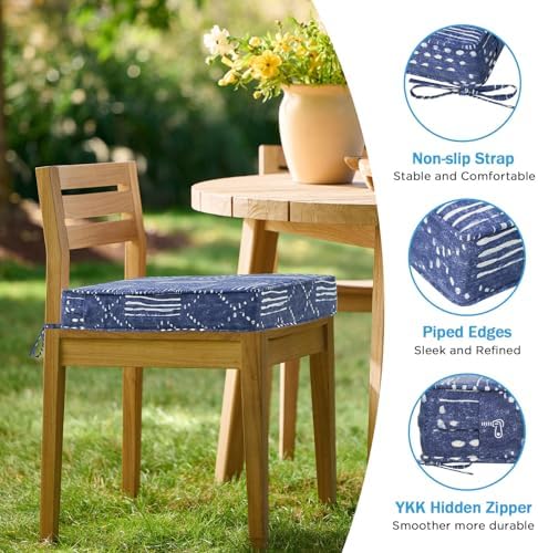 19 x 19 Inch Outdoor Chair Cushions - Image 5