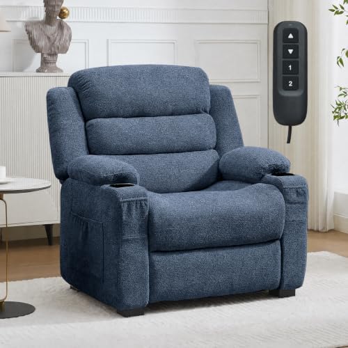 Garvee Oversized Power Recliner Chair 26" Seat Remote & Memory Presets by Garvee