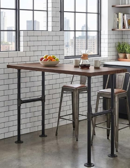 38'' x 14'' Industrial Pipe Table Leg - Image 2