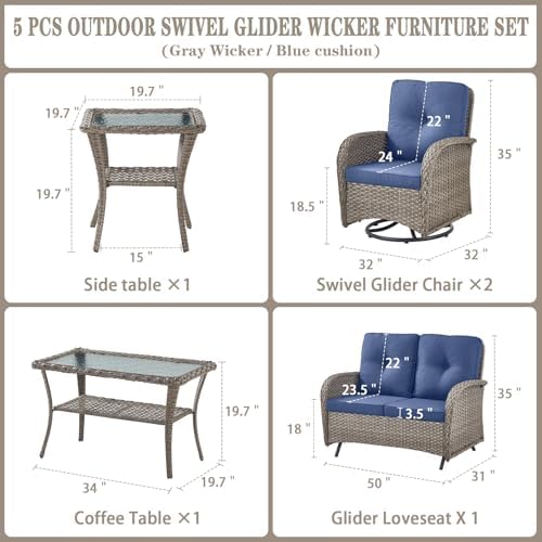 Belord 5-Piece Patio Furniture - Image 2