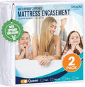 Utopia Bedding Queen Mattress Protector Zippered 2 Pack, 100% Waterproof by UTOPIABEDDING