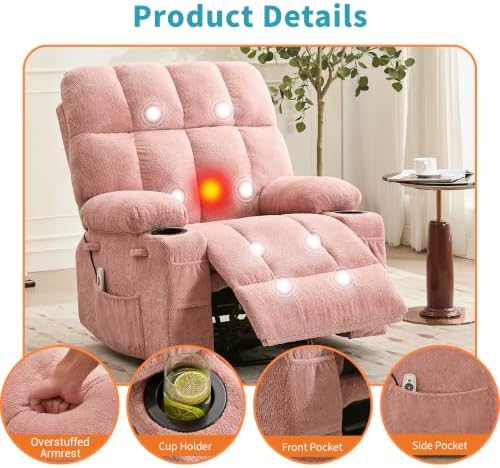 IDEALHOUSE Oversized Rocking Recliner Chair - Image 5