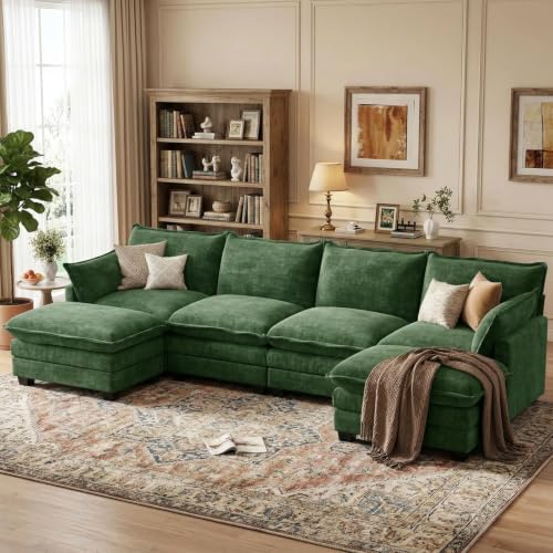 U Shaped Modular Sectional Couch, Comfy Sofa by Unknown
