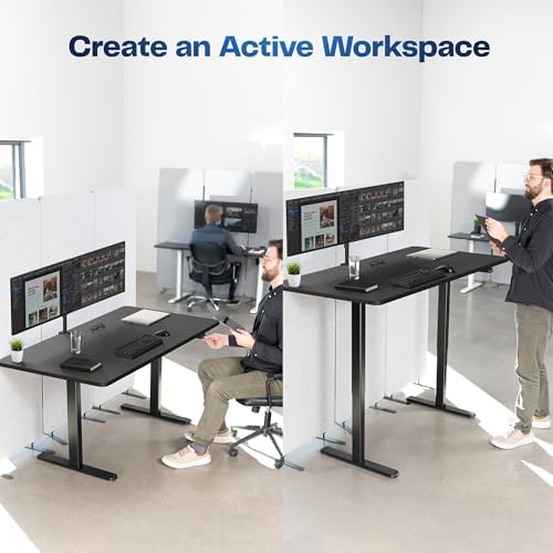 VIVO Black 60 x 30 in Standing Desk, DESK-KIT-0B6B - Image 4