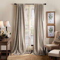 Martha Stewart Lucca Velvet Blackout Back Tab Window Curtain Panel Pair by MarthaStewart