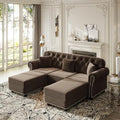 KEIKI 83" Velvet Chesterfield Sofa by KEIKI
