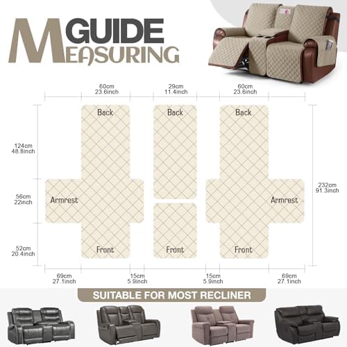 KinCam 100% Waterproof Loveseat Recliner Cover - Image 6