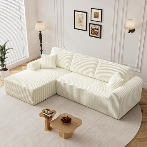 110" Boneless Cloud Sectional Couches by Flyida