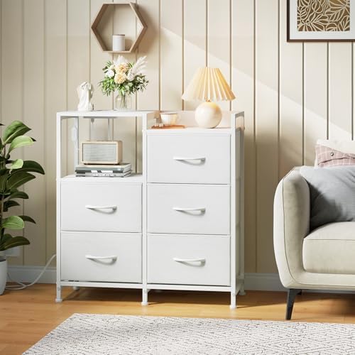 Somdot Wide Bedroom Nightstand - Image 2