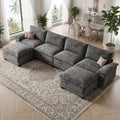 140" Modular Sectional Couch, U Shaped Cloud Sofa by Unknown