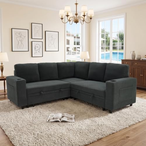 healthomse 76.5" Modular Sleeper Sofa Bed - Image 3